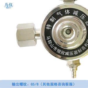 Reguladores de Presión de Acero Inoxidable 316 de Doble Manómetro para Suministros de Fábrica, Válvulas Especiales para Laboratorio de Gases para Comercio Transfronterizo - Product Image 5