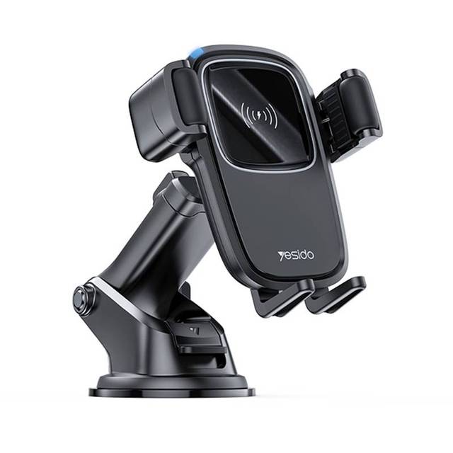 C187 Self-Aligning Coil Car Charger Mobile Phone Mount 15W Wireless Fast Charging Car Phone Holder