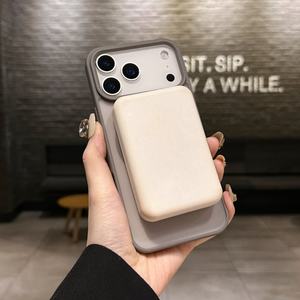 เคสโทรศัพท์มือถือแบบใสกึ่งด้านพร้อมที่ยึดแม่เหล็ก รองรับการชาร์จไร้สาย ป้องกัน 360 องศา สำหรับ 17/Air/<span class=keywords><strong>Pro</strong></span> <span class=keywords><strong>Max</strong></span> - Product Image 6