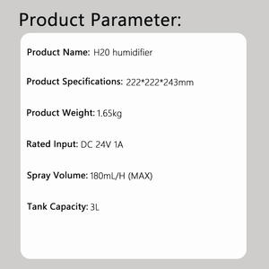Humidificateur ultrasonique portable 3L grande capacité avec contrôle tactile et <span class=keywords><strong>lampe</strong></span> d'ambiance colorée pour chambre - Product Image 5