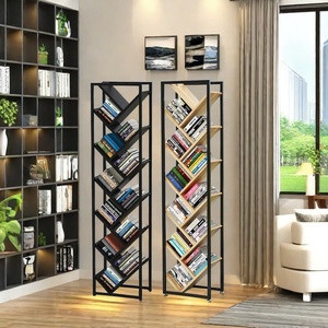 Antique Home Furniture Wooden Tree-Shaped Bookshelf Multi-Functional Display Bookcase for Modern French <strong>Bedroom</strong> <strong>Library</strong> Living - Product Image 1