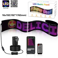 Panel Publicitario LED Digital Flexible Programable con Aplicación Inteligente Personalizada, Ojo de Diablo, para Decoración de Oficina y Bodas