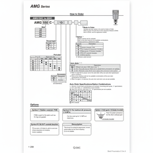เครื่องกรองอากาศแบบนิวเมติก SMC AMG350C-N03BD เครื่องแยกน้ำ - Product Image 1