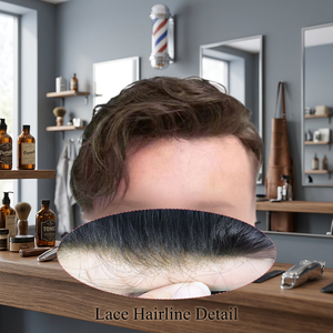 Peluca de Cabello Humano Virgen Remy Indio al por Mayor con Base de PU Ultrafina para Hombre - Toupee - Product Image 3