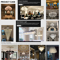 Luminaire suspendu en cristal cubique avec cadre en métal noir mat pour villa, escalier, hall d'entrée, plafond haut