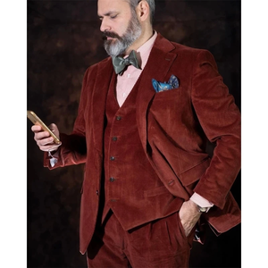 <span class=keywords><strong>Abiti</strong></span> da uomo in velluto a coste stile bordeaux <span class=keywords><strong>su</strong></span> <span class=keywords><strong>misura</strong></span> per smoking da sposo con ampio risvolto intagliato per feste nuziali invernali <span class=keywords><strong>abiti</strong></span> <span class=keywords><strong>su</strong></span> <span class=keywords><strong>misura</strong></span> da uomo <span class=keywords><strong>su</strong></span> <span class=keywords><strong>misura</strong></span> - Product Image 2