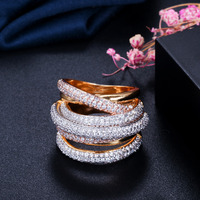 Bagues de doigt en or plaqué géométrie irrégulière tendance pour femmes, bijoux de fête de danse de mariage, accessoires