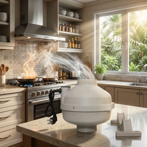Extracteur <span class=keywords><strong>de</strong></span> <span class=keywords><strong>fumée</strong></span> à <span class=keywords><strong>double</strong></span> ventilation ultra-silencieux et étanche <span class=keywords><strong>de</strong></span> 4 pouces pour la ventilation <span class=keywords><strong>de</strong></span> cuisine - Product Image 1