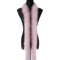 Boa en plumes de marabout douces de 2 mètres, 20-22 g, couleurs teintées, boa en plumes de dinde pour fête, danse, robe, vêtement, accessoires de décoration