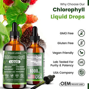 Supplément liquide antioxydant à base de plantes OEM Chlorophylle organique Gouttes liquides végétaliennes pour le nettoyage de la peau et le soutien à la purification du sang - Product Image 5