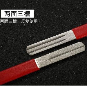Diamond Sharpening Stone 400 800 Grit Dual Single Groove Fishing Hook <b>Sharpener</b> Portable Ceramic Mini <b>Tool</b> for Freshwater - Product Image 3