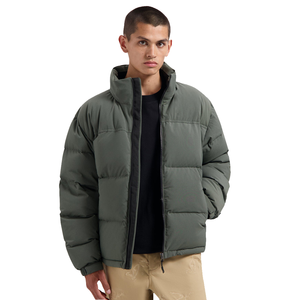 Custom Casual Zipper Puffer Jacket <b>Bubble</b> <b>Coat</b> Nylon/Cotton Material Padded Winter Men's OEM Service - Product Image 1