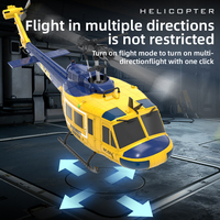 Hélicoptère de voltige UH-1 6 canaux sans ailerons à vol inversé, modèle d'avion télécommandé intelligent à essence, jouet RC avec batteries et chargeur