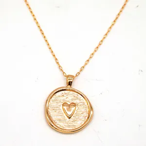 Csja — collier à maillons rectangulaires en laiton et alliage de Zinc, pour pièces de monnaie, bijoux en forme de cœur, nouvelle collection