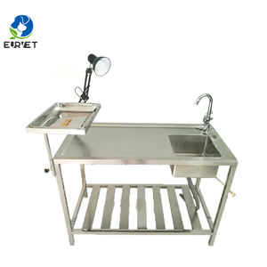 Equipo veterinario más vendido EUR VET Mesa práctica para tratamiento de mascotas Mesa de disección Veterinaria con piscina al ras - Product Image 1