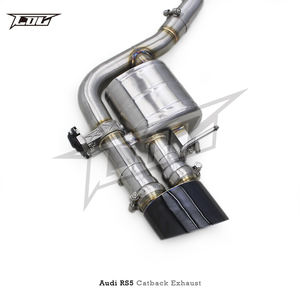 Échappement sport à soupapes COC pour <span class=keywords><strong>Audi</strong></span> RS4/<span class=keywords><strong>RS5</strong></span> B9/B9.5 2.9T 2017-2024, tuyau d'échappement en acier inoxydable, embouts noirs RS - Product Image 5