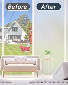 <span class=keywords><strong>Film</strong></span> de fenêtre à adhérence statique, verre dépoli pour la confidentialité, bureau, salle de bain - Product Image 3