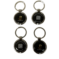 Colliers NFC pour chiens à impression personnalisée à faible MOQ 13,56 MHz / Étiquette NFC en époxy pour animaux de compagnie avec anneau métallique pour l'encodage par contact