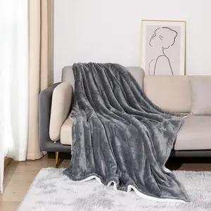 Шерпа из флиса Shaoxing Songmai, двойное толстое одеяло, Фланелевое флисовое и шерстяное бархатное плюшевое одеяло на заказ