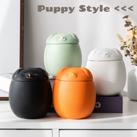 Urna de cerámica para mascotas con diseño de perro de alta calidad, conmemorativo esmerilado brillante personalizable para cenizas de animales