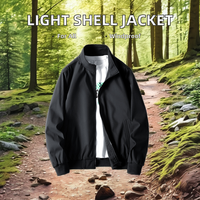 Veste d'hiver légère et personnalisable OEM unisexe à coquille souple design tactique pour hommes monocouche devant tailles XS 6XL teinte unie