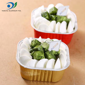 قابلة لإعادة التدوير ، حاوية كيك من رقائق الألومنيوم ، وعاء فلان مربع للحلويات ، أكواب فويل للخبز لجمع حفلات الزفاف - Product Image 6