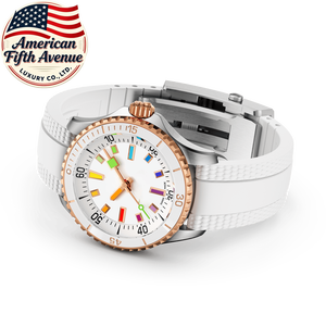 Reloj Mecánico Automático de Lujo para Hombre 7A, Estilo Super Ocean, Color Arcoíris, Puntero Cuadrado, Escala Luminosa, Estilo Breitlin - Product Image 4