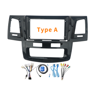 Meihua ชุดโครงวิทยุสเตอริโออัตโนมัติ9นิ้วสำหรับ Toyota Fortuner HILUX <span class=keywords><strong>vigo</strong></span> 2005-2007อุปกรณ์เสริมแผงวิทยุรถยนต์ AC อัตโนมัติ - Product Image 4