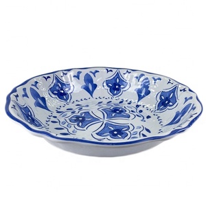 Plateau à gâteau aux amandes bleu <span class=keywords><strong>marocain</strong></span> <span class=keywords><strong>de</strong></span> 19 ''Plateau à pain <span class=keywords><strong>de</strong></span> service en mélamine durable - Product Image 6