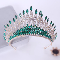 Couronne diadème de mariée en cristal rouge, couronne, bijoux pour diadème, tiare de mariée pour femmes, nouvelle collection