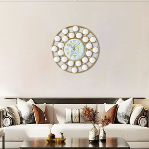 Cổ hộ gia đình trang trí đồng hồ mặt kỹ thuật số Khung ba chiều thiết kế rỗng Đồng hồ treo tường quét Đồng hồ thạch anh đúng giờ - Product Image 4