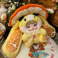 Nommi 400% champignon série Kawaii mignon fille Anime dessin animé Figure boîte mystère pour cadeau d'anniversaire et décor de chambre
