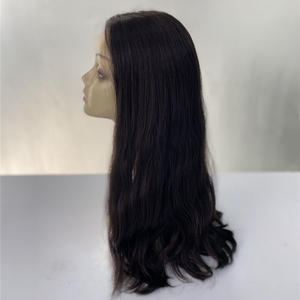 Vendita all'ingrosso perfetta in fabbrica 13x5 parrucche Jewish frontali in pizzo 100 capelli umani grezzi ondulati ricci naturali nodi invisibili di colore nero - Product Image 6