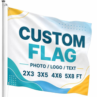 Drapeau en fibre de polyester 3*5 pieds - Drapeau personnalisé avec photo - Bannière d'entreprise sur mesure - Drapeau de décoration pour fête et festival - Utilisation en extérieur