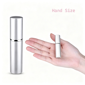 5ml 10ml Aluminum Glass <b>Refillable</b> Bottles Customized logo Scent Pump Case <b>Atomizer</b> <b>Perfume</b> Bottle for Traveling - Product Image 2