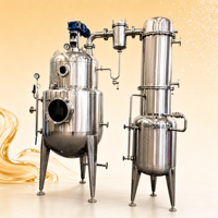 Tangki Konsentrasi Evaporator Vakum Pemanas Berjaket Otomatis dengan Motor untuk Peralatan Pengolahan Makanan, Minuman, Sirup, Madu, dan Selai