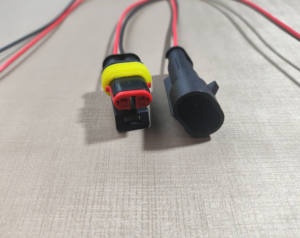 สายพีวีซีขั้วต่อแบบกลมตัวเมีย2ขาสายไฟวิทยุ CB อิเล็กทรอนิกส์ - Product Image 3