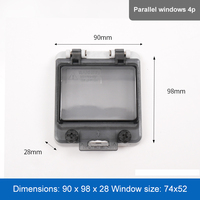 Boîtier de distribution transparent en PC/ABS, étanche à la poussière, protection IP67 pour équipement électrique, fourni par l'usine