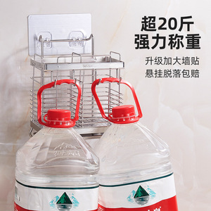 AiYueJia 304 Stainless Steel Wall Mount Chopstick Holder With Draining Tray <b>Kitchen</b> Cutlery <b>Storage</b> Rack Hanging Multipurpose - Product Image 2