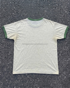 Camiseta de algodón ligera de corte holgado con efecto vintage ligeramente desgastado, camiseta oversize para hombre, camiseta de algodón con efecto desgastado. - Product Image 2