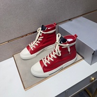 Chaussures de marche décontractées unisexes rétro sportives montantes en cuir véritable à lacets, souples et antidérapantes, confortables
