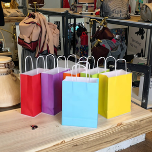 Bán Buôn Thân Thiện Với Môi Phẳng Đáy Đồ Trang Sức Bao Bì Tùy Chỉnh Màu Kraft Túi Giấy Cho Hàng Thủ Công Quà Tặng Nghệ Thuật Giấy Chất Liệu - Product Image 4