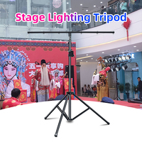 Trípode de Luz Ajustable en Altura SHTX de 3-4.5m, Soporte/Estructura/Torre de Iluminación para Bodas y Fiestas al Aire Libre con Manivela Manual
