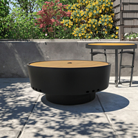Brasero moderne autoportant de grande qualité en acier inoxydable, sans fumée, pour brûler du bois, portable, pour le camping en plein air, barbecue