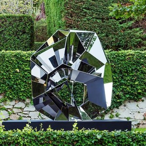 SENZHAO Art Sculpture Supplier Stainless Steel Abstract Urban Sculpture Large Modern Outdoor Sculpture - Product Image 1
