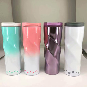 Mug à café isotherme en acier inoxydable écologique personnalisé de 500 ml avec couvercle pour le camping, boissons chaudes/froides - Vaisselle portable - Product Image 3