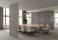 Écran Acoustique Suspendu Moderne en Fibre de Polyester, Absorption Sonore, Cloison pour Bureau Ouvert, Utilisation Extérieure et en Extérieur