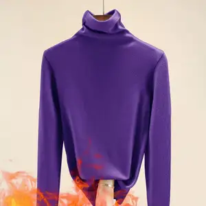 2024 New Long-Sleeved Women'S Blouse Western Style Semi-High Collar Delet Sweater Women