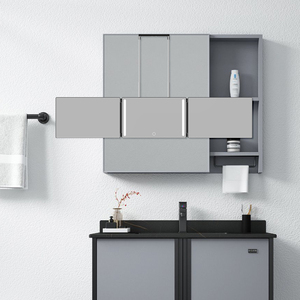 Espelho espejos con luz tự cắt tóc cắt tóc tường Salon make up gương 360 3 cách mỹ phẩm Vanity Gương trang điểm với đèn LED - Product Image 6