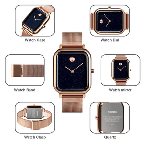 Reloj cronógrafo cuadrado para hombre, reloj de pulsera de lujo de acero inoxidable, esfera negra con fecha, reloj de cuarzo resistente al agua 30M - Product Image 3
